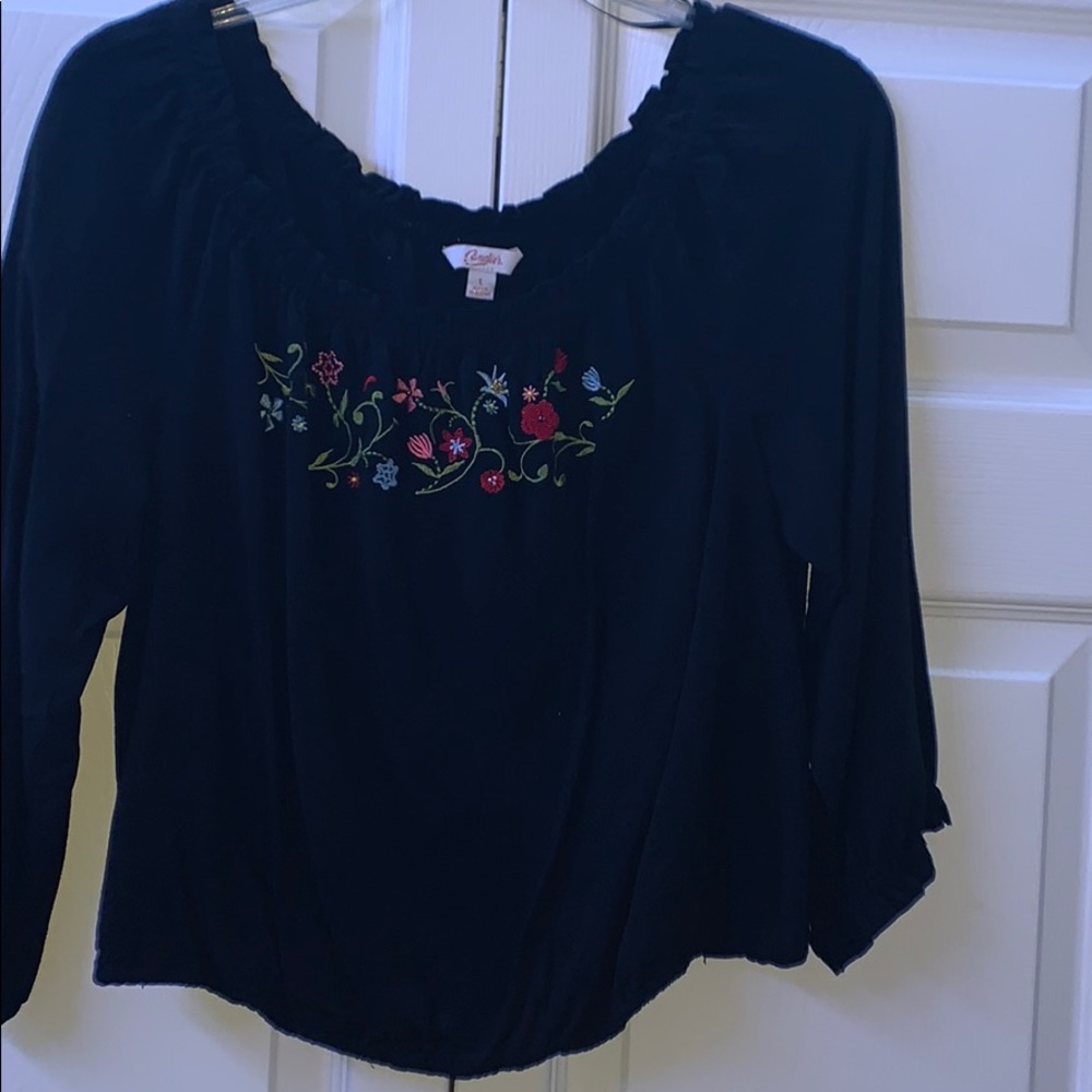 Off the shoulder shirt